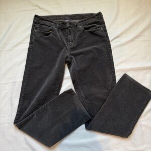 Patagonia Organic Cotton Corduroy Pants Gray Womens 31 Straight